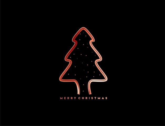 Modern abstract christmas tree background, vector illustration.