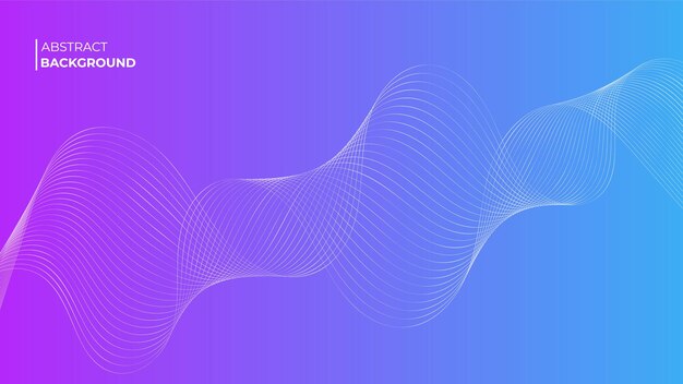 Modern abstract colorful background with wavy lines