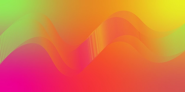Modern Abstract Colorful Wavy Shape Background