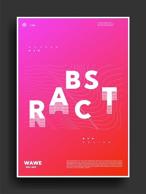 Vector modern abstract cover minimal lid design creative geometric wallpaper