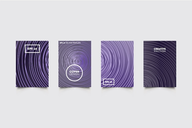 Modern abstract covers set