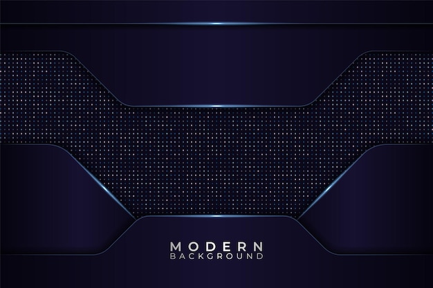 Modern abstract dark elegant technology background shiny blue with glitter effect