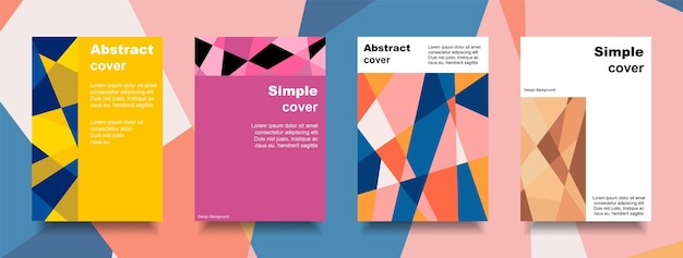 Modern abstract design cover and poster geometric shape