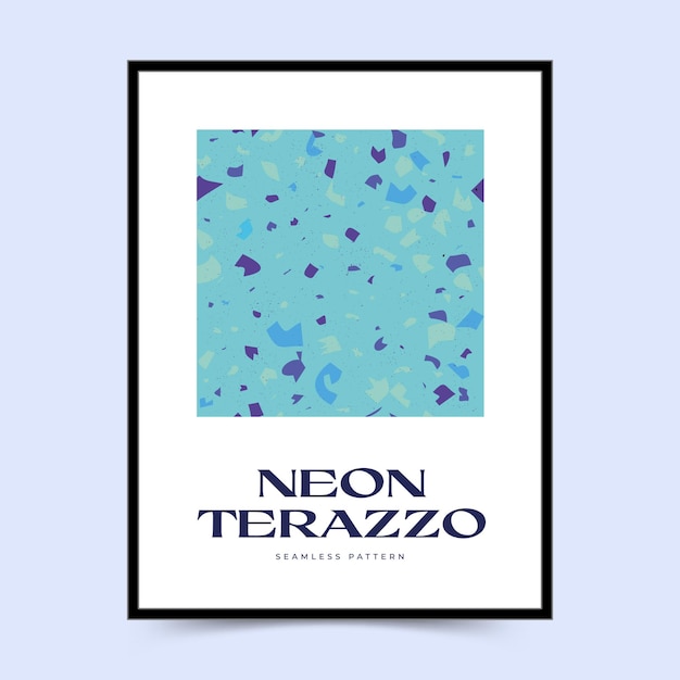 Vector modern abstract design templates with terrazzo texture