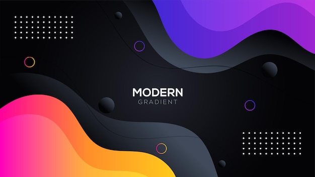 Modern abstract fluid background Color gradient background design Cool background design posters