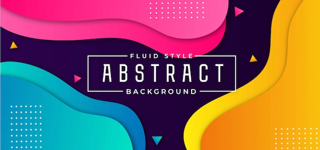 Modern abstract fluid background