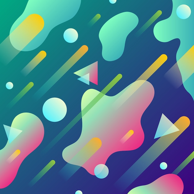 Vector modern abstract fluid gradient background.