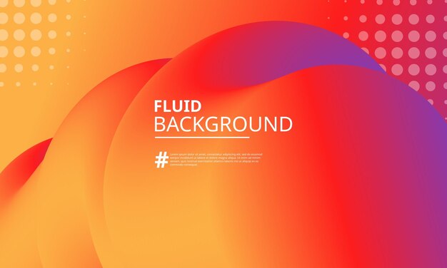 Modern abstract fluid wave background design