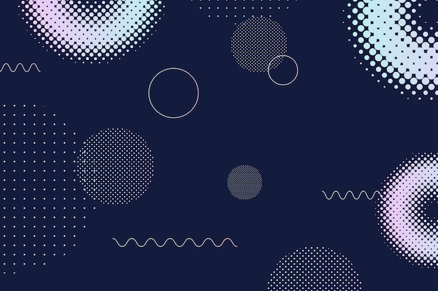 Modern abstract geometric halftone  vector background