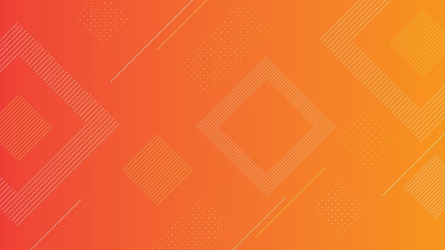 Modern abstract geometric orange gradient vector background