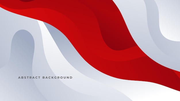 Вектор Современный абстрактный геометрический красно-белый фон с теневым костюмом для бизнес-презентации, корпоративного баннера и многого другого премиум векторы