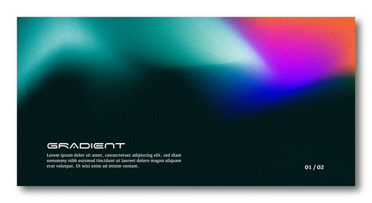 Vector modern abstract gradient background with grainy texture