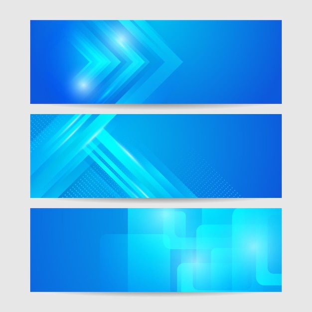 Modern abstract gradient blue banner background vector abstract graphic design banner pattern presentation background web template