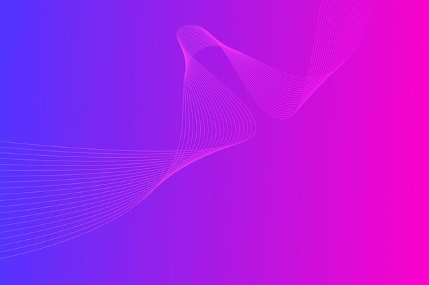 Modern abstract gradient curve wavy line background