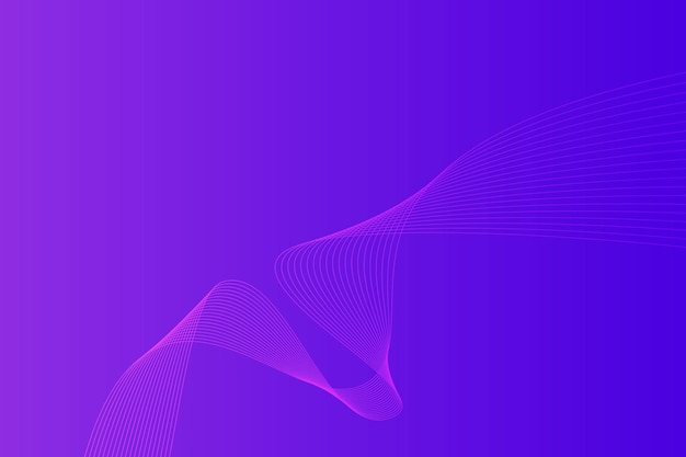 Modern abstract gradient curve wavy line background