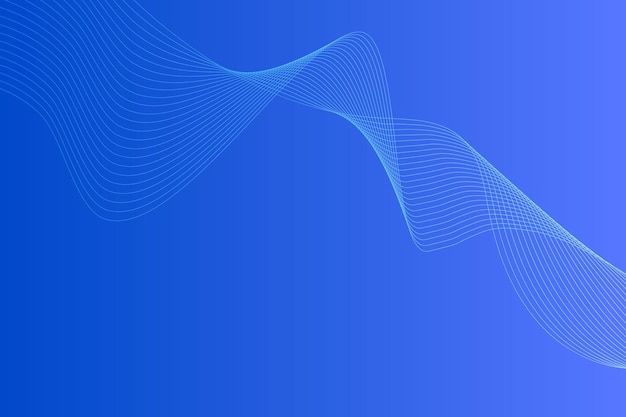 Modern abstract gradient curve wavy line background