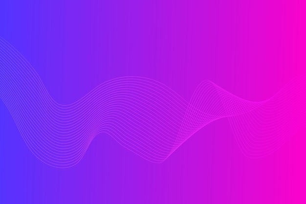 Modern abstract gradient curve wavy line background