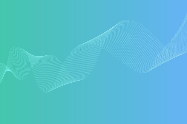 Modern abstract gradient curve wavy line background