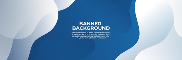 Modern abstract gradient dark blue technology banner background