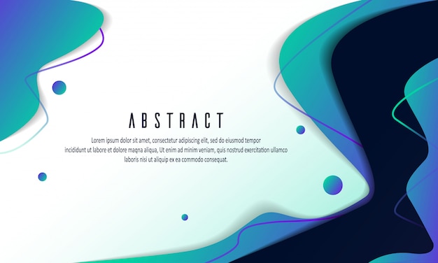 Modern abstract gradient fluid background templates