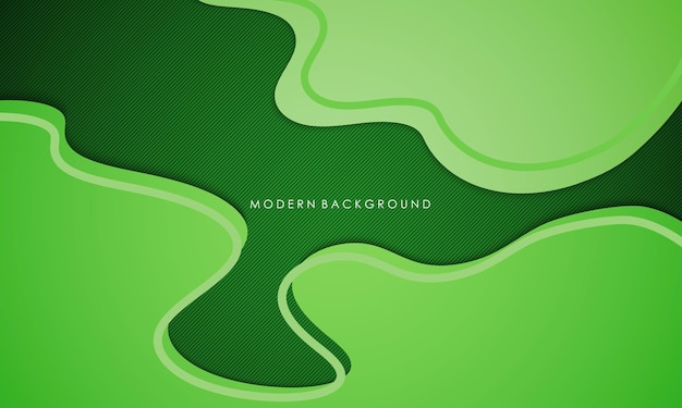 Vector modern abstract green color with lines luxury background