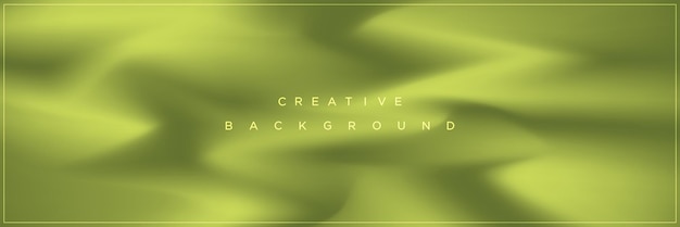 Modern abstract green fluid banner background design