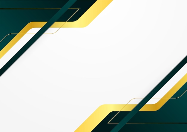 Modern abstract green gold background Vector abstract graphic design banner pattern presentation background web template