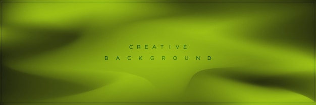 Modern abstract green gradient banner background design