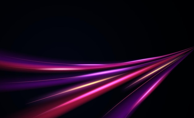 Modern abstract high speed light effect. Technology futuristic dynamic motion