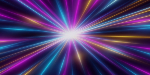 Modern abstract high speed motion Dynamic light paths of light movement