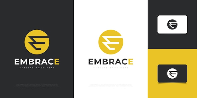 Современные и абстрактные буквы E шаблон дизайна логотипа. E символ или значок. Графический символ алфавита для фирменного стиля