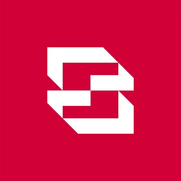Modern abstract letter s logo