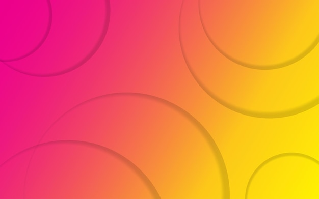 Modern abstract light silver background elegant circle shape design pink yellow