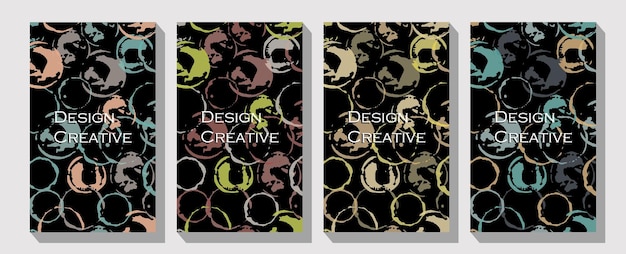 壁の装飾用のポストカードや小冊子の表紙デザインのための異なる形状のラインと芸術の背景の近代的な抽象的なライン葉