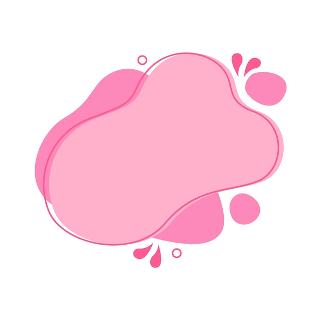modern abstract liquid shape shapes with circles and dotted patterns