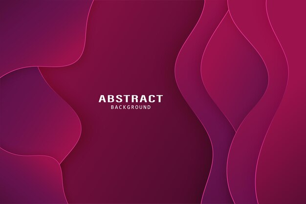 Modern Abstract Liquid Shapes Purple Background Premium Vector