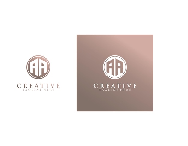 Modern a abstract logo design premium vector