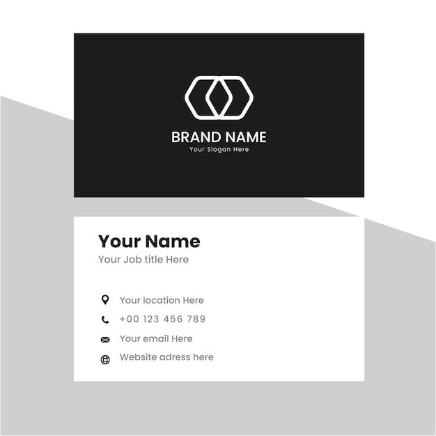 Vector modern abstract luxury business card