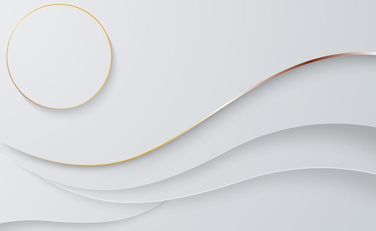 Vector modern abstract minimalist white gray silver background elegant wave shape