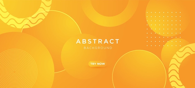 Modern abstract orange and yellow gradient geometric background