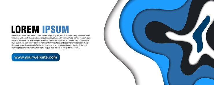 Vector modern abstract paper cut out background for website banner wallpaper brochure poster