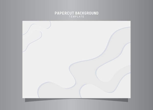 Modern abstract papercut style elegant background design
