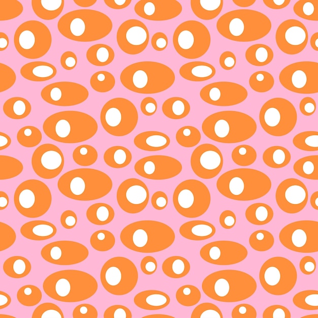 Modern Abstract Polka Dots Vector Background Pattern Seamless