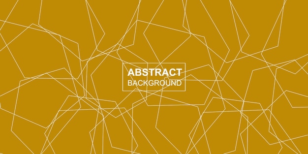 Modern abstract polygonal line seamless brutalism gold background design