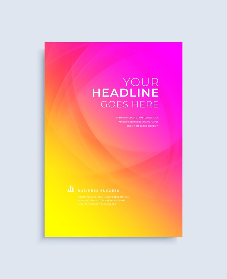 Vector modern abstract poster cover design vector template