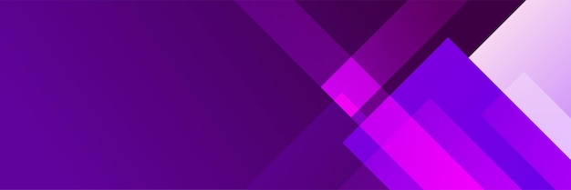 Modern abstract purple banner background