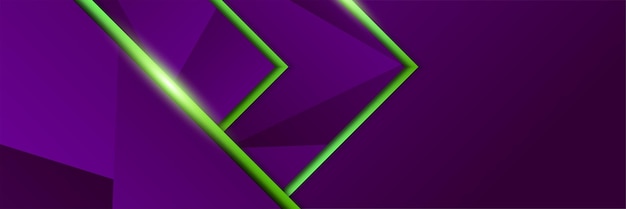 Modern abstract purple banner background