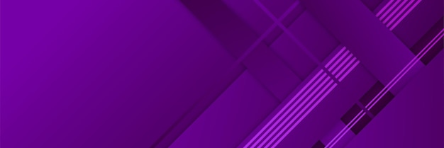 Modern abstract purple banner background