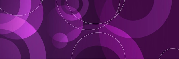 Modern abstract purple banner background