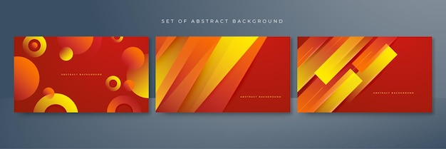 modern abstract red and orange gradient background with bright contrast geometric shape and 3d dynamic element vector illustration abstract graphic design banner pattern presentation web template